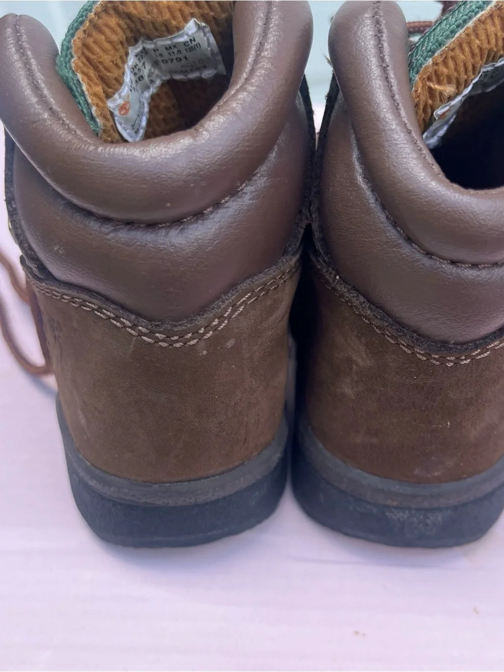 Timberland Toddler Brown & Green Casual Hiking Boots size 6